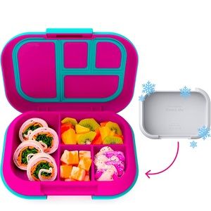 Bentgo® Kids Chill Lunch Box - Bento Style for Meals and snacks (Fuchsia/Teal)